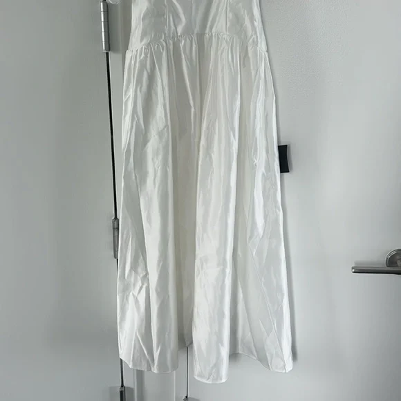 Lulus Modern Adoration White Satin Backless Lace-Up Maxi Dress - Picture 5 of 9
